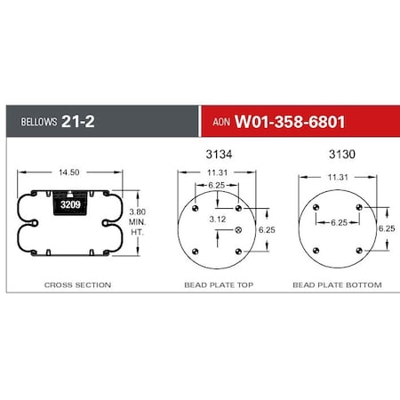 Firestone 21CT2 RB 4BN 1/4OFF SGH, W013586801 W013586801